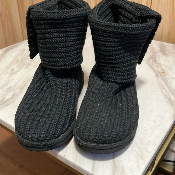 Ugg black tall Bailey button sweater boots - Picture 9 of 11